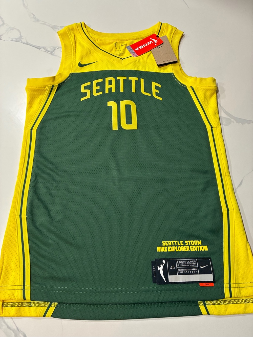 Seattle Storm Nike Explorer Edition Sue Bird Jersey (Small) Retails For $100